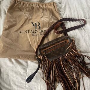 Vintage Boho Louis Vuitton Fringe Bag